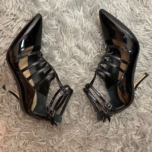 Ivanka Trump Strappy Pump Black Heels Size US 7